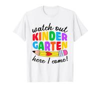 Attention à Kindergarten Here I Come Funny Kids Back to School T-Shirt