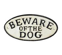 Attention au chien Plaque Fonte Sign Wall House Porte jardin Post Clôture Barrière