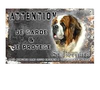 Attention au chien saint-bernard poil long - pré percée et vis données. De 30 cm à 15 cm…