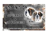 Attention au chien St Bernard poils longs - pré percée et vis données. De 30 cm à 15 cm…