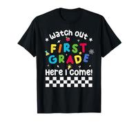Attention aux enfants First Grade Here I Come Back To School T-Shirt