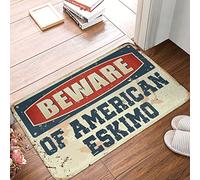 Attention Aux Inuits Américains Paillasson D'Entree Absorbant Tapis De Douche Antidérapant Paillasson Intérieur pour Extérieur Cuisine Couloir 40X60Cm