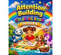 Attention Building Coloring Book for Ages 6-8: 30 Fun Coloring Pages to Improve Focus, Concentration, and Observation Skills Through Engaging Kids Activities