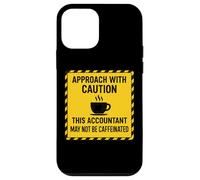 Attention, ce Comptable Peut ne Pas être Un Amateur de café caféiné Coque pour iPhone 12 Mini