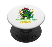 Attention Ecole, Voici Louis Design personnalisées PopSockets PopGrip Adhésif