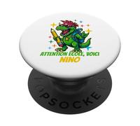 Attention Ecole, Voici Nino Design personnalisées PopSockets PopGrip Adhésif