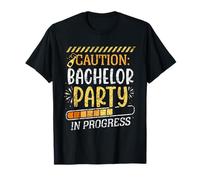 Attention Enterrement De Vie De Garçon En Cours Bachelor T-Shirt