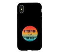 Attention est Tout ce Dont Vous Avez Besoin Coque pour iPhone X/XS
