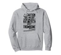 Attention : il se Peut Que Je Commence spontanément à Parler de Trombone Sweat à Capuche