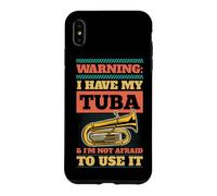 Attention, J'Ai Mon Tuba et Je n'ai Pas Peur de l'utiliser Coque pour iPhone XS Max