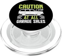 Attention : Je m'arrête à All Garage Sales Wagon PopSockets PopGrip pour MagSafe