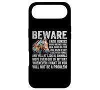 Attention, Je Monte à Cheval, ce ne Sera Pas Un problème, Funny Horse Lover Coque pour iPhone Air