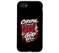 Attention, Je ne Peux Pas Combattre en arrière mais Mon Dieu Will Coque pour iPhone SE (2020) / 7/8