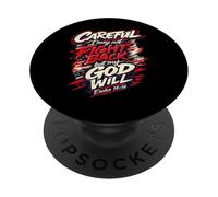 Attention, Je ne Peux Pas Combattre en arrière mais Mon Dieu Will PopSockets PopGrip Adhésif