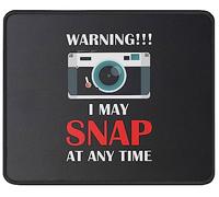 Attention, Je Peux Craquer À Tout Moment. Mouse Pad Portable Tapis De Souris Bords Cousus Mousepad pour Voyage Maison Bureau 25X30Cm