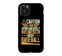 Attention, Je Peux spontanément Commencer à Parler de Baseball Coque pour iPhone 11 Pro