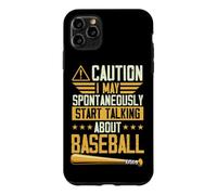 Attention, Je Peux spontanément Commencer à Parler de Baseball Coque pour iPhone 11 Pro Max