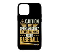 Attention, Je Peux spontanément Commencer à Parler de Baseball Coque pour iPhone 12 Mini