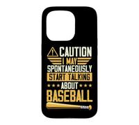 Attention, Je Peux spontanément Commencer à Parler de Baseball Coque pour iPhone 15 Pro
