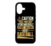 Attention, Je Peux spontanément Commencer à Parler de Baseball Coque pour iPhone 17
