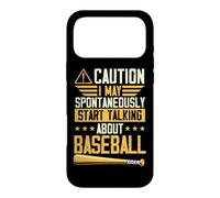 Attention, Je Peux spontanément Commencer à Parler de Baseball Coque pour iPhone 17 Pro Max