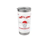 Attention : je suis conducteur de camion, je ne vous débarrasse pas de je me batte Gobelet isotherme en acier inoxydable double paroi