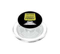Attention, Je Viens de recevoir Mon permis d'apprenti conducteur pour Funny Driver PopSockets PopGrip pour MagSafe