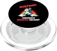 Attention Mauvaise Humeur Chronique Death Reaper on Unicorn PopSockets PopGrip pour MagSafe
