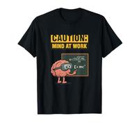 Attention : Mind at Work Science Nerd Hazard Print T-Shirt