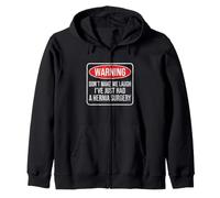 Attention, ne me Faites Pas Rire, Je Viens de me Faire opérer d'une hernie Sweat à Capuche