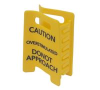 Attention Pince à cheveux surstimulée, panneau de mode antidérapant, panneau de ne pas approcher, griffes de cheveux pour collègues de travail fins, longs et courts, amis, shopping, fête, école