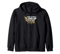 Attention Poème Suivant Humour Créatif Sweat à Capuche