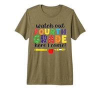 Attention, quatrième année, j'arrive, Enfants de 4e année, écolier T-Shirt Haut de Gamme