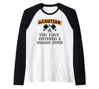 Attention Que Vous ENTREZ Une Smash Zone Pickleball Pickle Meme Manche Raglan