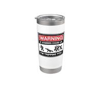 Attention ! Si les zombies nous poursuivent, je vous trébuche ! IMPRIMER Gobelet isotherme en acier inoxydable double paroi