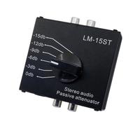 Atténuateur audio passif stéréo compatible interface 3,5 mm 6,35 mm