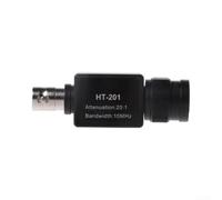 Atténuateur de tension HT201 20:1 pour sonde d'oscilloscope accessoire d'atténuation de signal large bande passante 10 MHz noir 5 x 5 x 3 cm