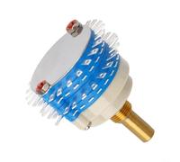 Atténuateur rotatif 2 pôles 24 étapes pour contrôle du volume et routage du signal dans les projets électroniques de bricolage avec tige de 6 mm Bleu