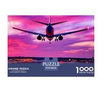 Atterrissage d'avion Puzzle 1000 Pièces - Cadeau Parfait pour Les Amoureux De Puzzles, Carton Premium, Boîte Collector, 38x26cm/1000pcs