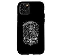 Attila Le Hun, Le fléau de Dieu, Portrait de Guerrier, Dark Art Coque pour iPhone 11 Pro