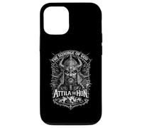 Attila Le Hun, Le fléau de Dieu, Portrait de Guerrier, Dark Art Coque pour iPhone 12/12 Pro