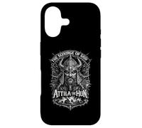 Attila Le Hun, Le fléau de Dieu, Portrait de Guerrier, Dark Art Coque pour iPhone 17