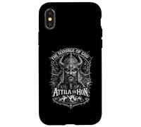Attila Le Hun, Le fléau de Dieu, Portrait de Guerrier, Dark Art Coque pour iPhone X/XS