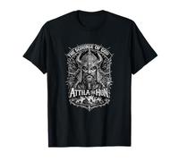 Attila Le Hun, Le fléau de Dieu, Portrait de Guerrier, Dark Art T-Shirt