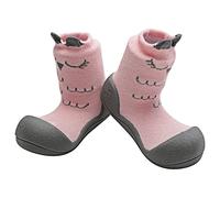 Attipas Chaussettes pour bébé avec semelle en caoutchouc - En coton doux - Cadeau idéal pour liste de naissance, Cutie Rose, 7.5 Kids UK