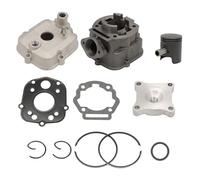 Attisfiera Kit Cylindre 50 Fonte pour Derbi Euro 3 et 4 Culasse Piston Bi-segments Type Origine tous modèles D50B0 DRD Senda SM Bultaco GPR EURO3 EURO4 E3 E4