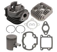 Attisfiera kit cylindre 50cc fonte pour MBK Booster Culasse Piston Bi-segments Type Origine Bw’s Spirit Stunt Slider Rocket Next Minarelli Vertical tous modèles avant et après 2004