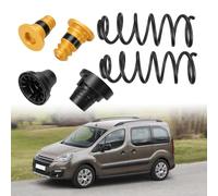 Attisfiera Kit Suspension Arrière Complet 6 Pièces pour Berlingo B9 C4 Picasso Grand Picasso 5008 Partner Tepee 2 Ressorts Butées Coupelles 5102R6 5102R7 5102R8 516690 516450 9670352280