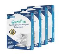 AttisVital Lessive vaisselle écologique en bandes - 200 lavages - végétalien, biodégradable - sans plastique, phosphates ni chlore - Nettoyage, brillant et anti-calcaire (200)