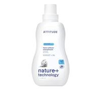 ATTITUDE Adoucissant liquide, À base de plantes, 40 lavages | Adoucit & réduit l'électricité statique, Coton, lin & synthétiques, Parfum floral léger, 98 % d'origine naturelle (ISO 16128)